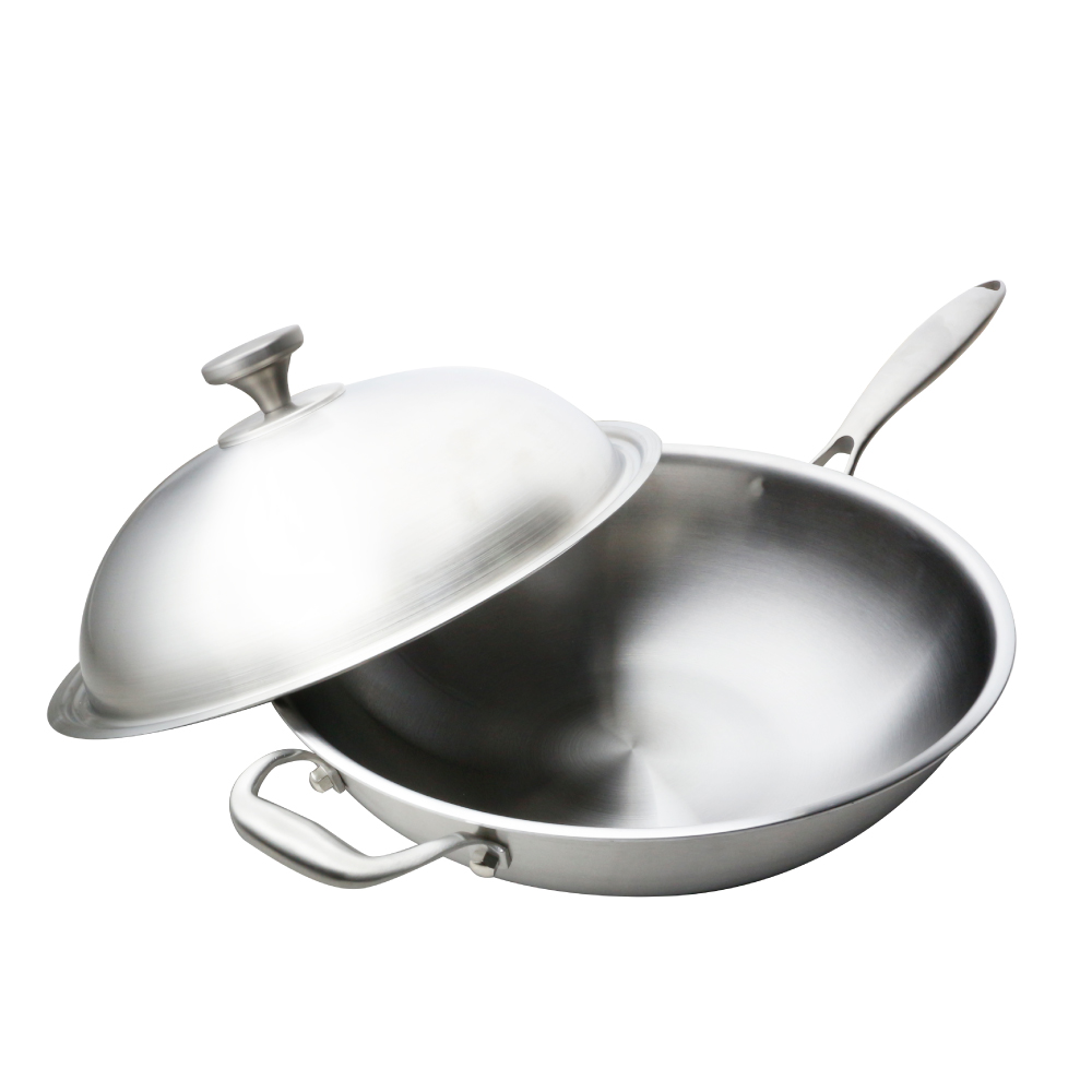 Shimizu316StainlessWok33cm, , large