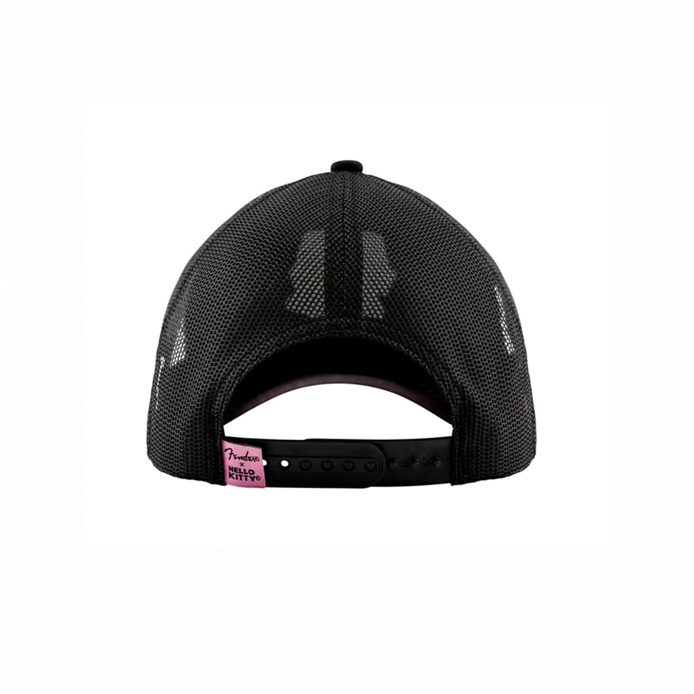 【預購】Fender x Hello Kitty Black Logo Hat 聯名款網眼帽【敦煌樂器】, , large