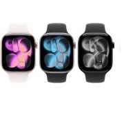 Apple Watch S11 GPS 42mm 曜石黑色鋁金屬錶殼搭黑色運動錶帶 S/M _ 台灣公司貨 + 專用【錶貼 ＆ 錶套】, , large