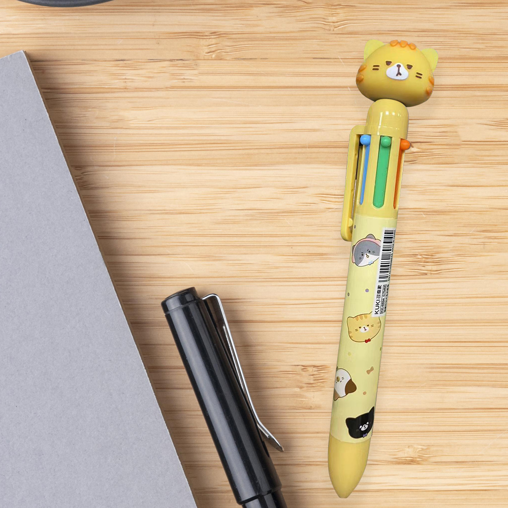 rotating-six-color-cat-shaped-pen, , large