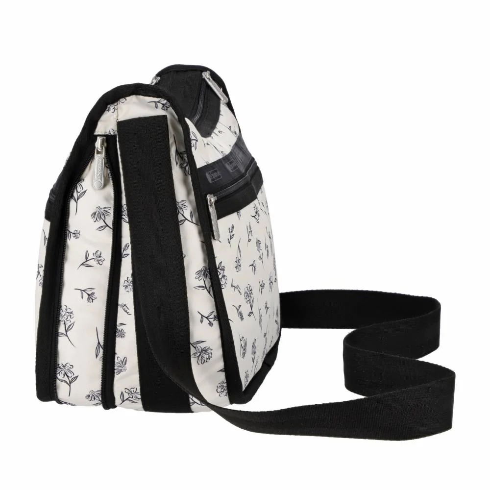 Lesportsac Deluxe Everyday Bag 經典斜背包 側背包 通勤旅行包 女包 男包(素描花卉), , large