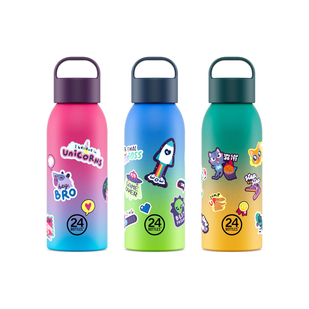 [義大利 24Bottles] Young 保溫瓶 500ml / 附貼紙, , large