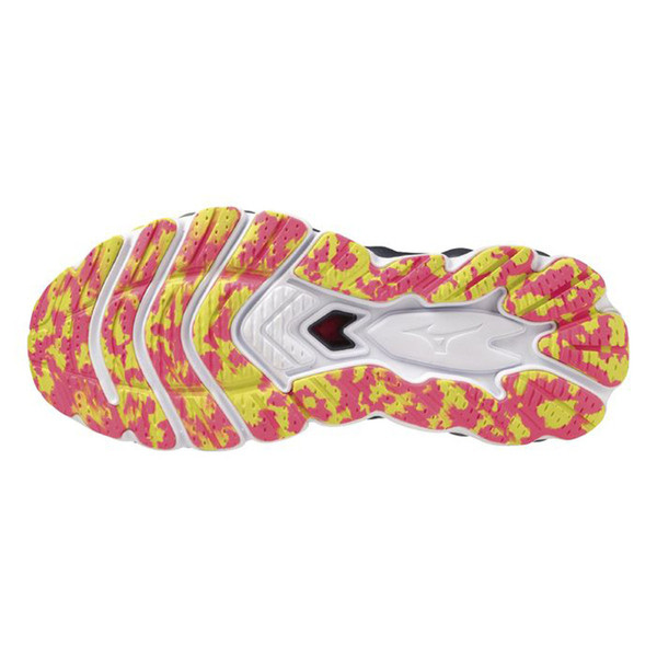 Mizuno Wave Sky 7 男 慢跑鞋 運動 路跑 緩震 透氣 耐磨 美津濃 藍黃灰 [J1GC230203], , large