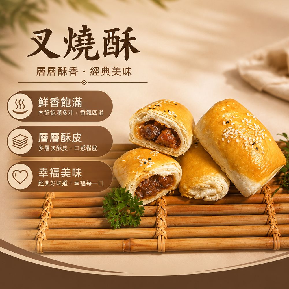 【紅豆食府】美味TOP組 兔兔流沙包+叉燒酥+豆沙鍋餅+芋粿煎餅🎁新品嘗鮮, , large