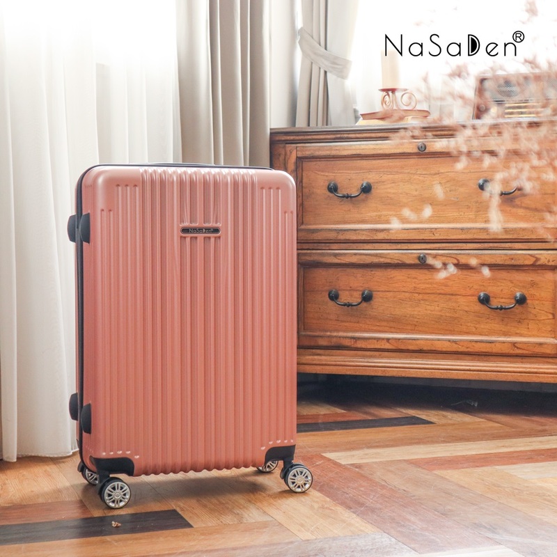 NaSaDen [Crystal Pink]26" Checked Zipper Luggage, , large