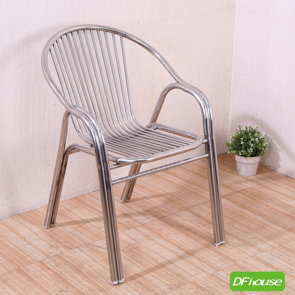 DFhouse》伯格-不鏽鋼休閒椅  戶外椅 餐椅 咖啡椅, , large