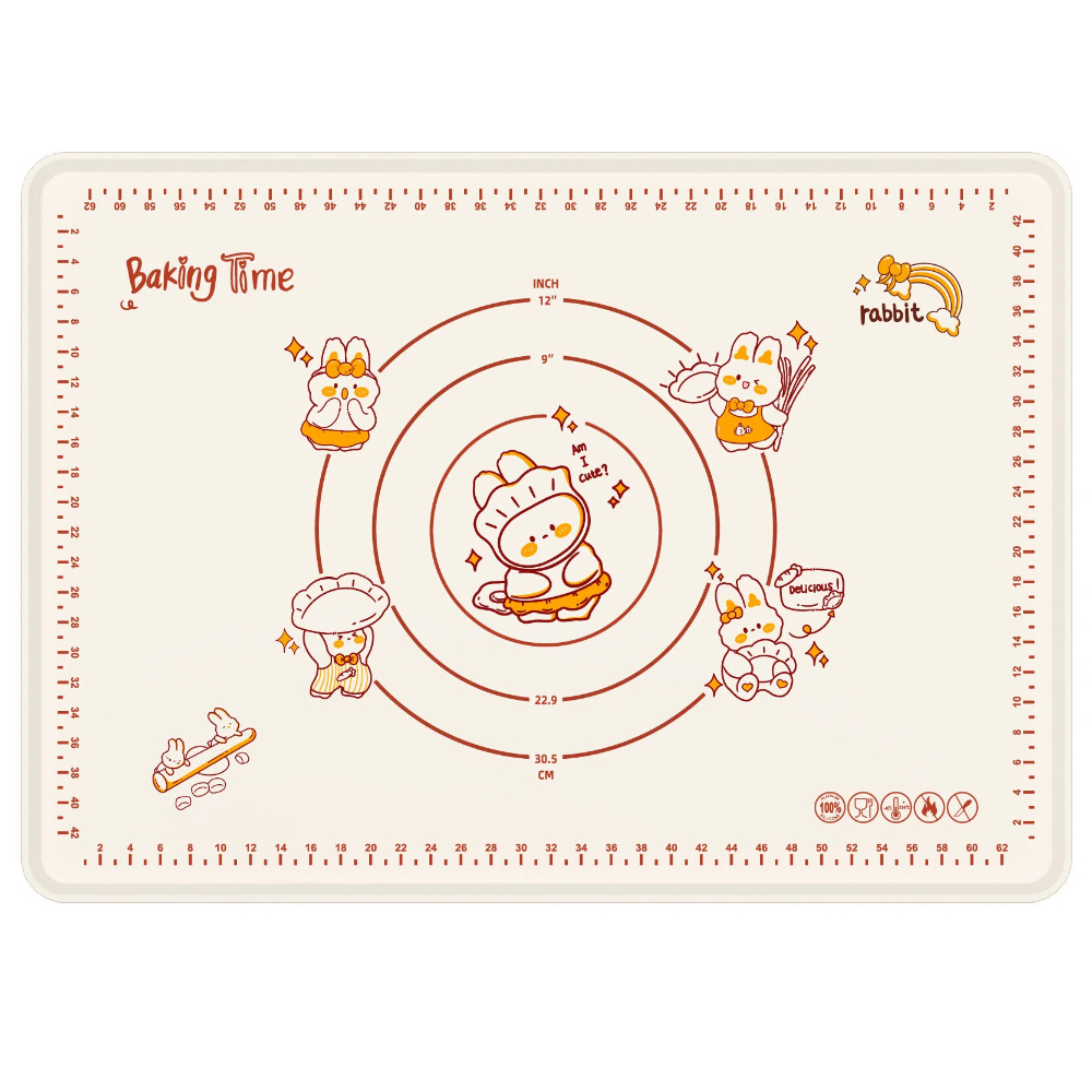 【A&R】食品級 6mm 加厚矽膠揉麵墊 70x50cm 標準款, , large