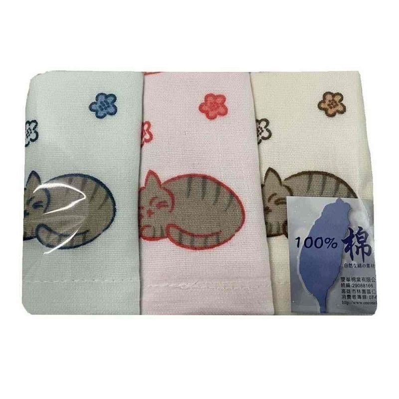 台灣製動物派對童巾3入, , large