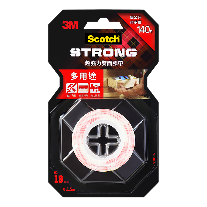 3M Scotch Double Coated Mounting Tape, , large