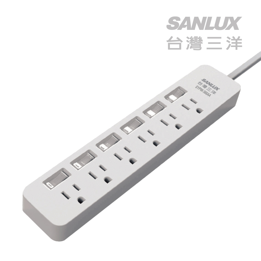 SANLUX SYPW-366AA SOCKET POWER STRIP, , large