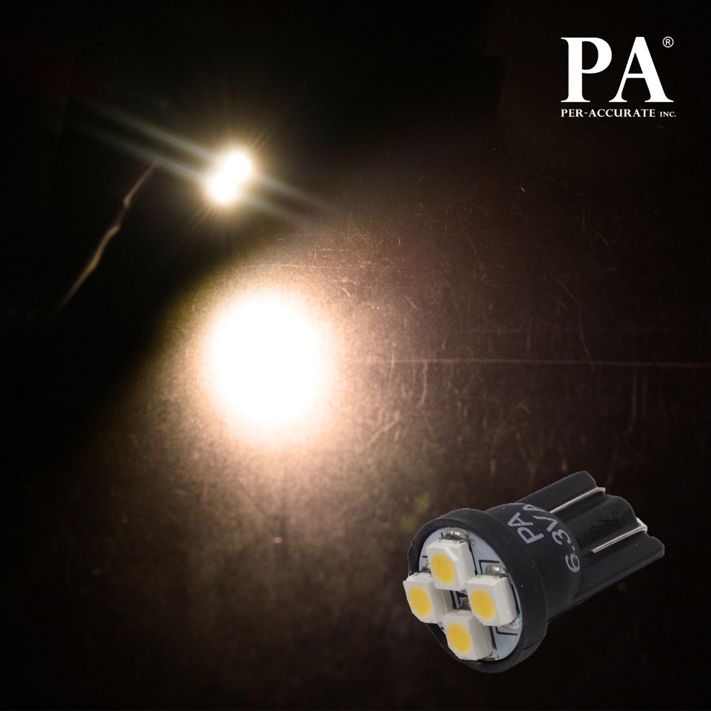 【PA LED】T10 4晶 SMD LED 儀表燈 室內燈 冷氣燈 車門燈 小燈 牌照燈 11色可選, , large