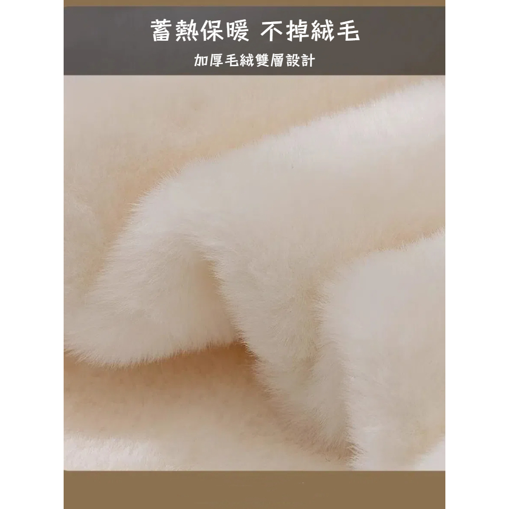 【A&R】秋冬加厚絨毛大耳狗造型連帽圍巾手套三件套防寒帽 - 米色, , large