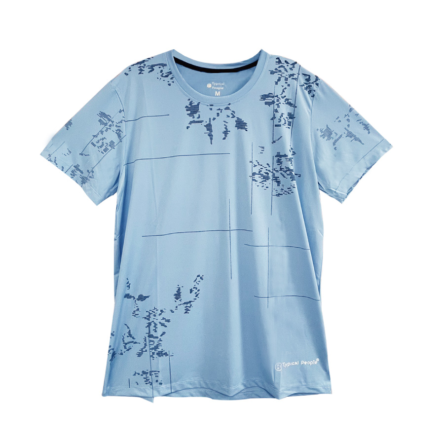 冰感網眼印花圓領衫 UX-CY723, , large