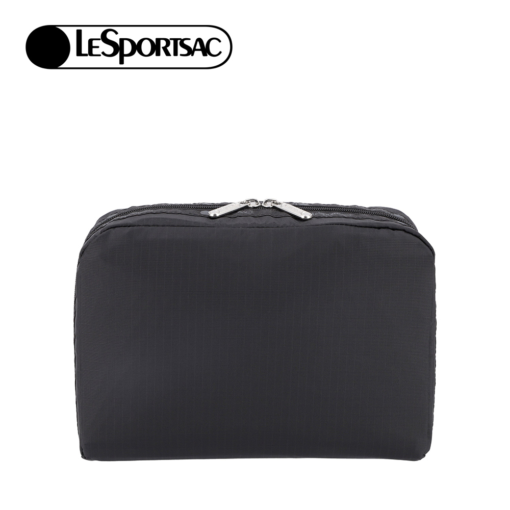 Lesportsac Extra Large Rectangular Cosmetic 加大型化妝包 收納袋 送禮 禮物 推薦 女包(永恆黑), , large