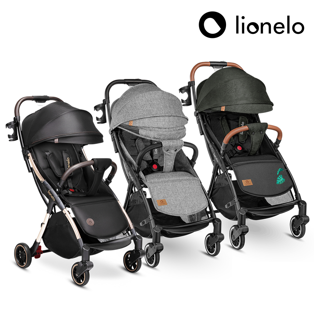 【Lionelo】瞬收型全配嬰幼兒手推車 Julie One 熱帶綠 (可登機 可平躺 單向推車), , large