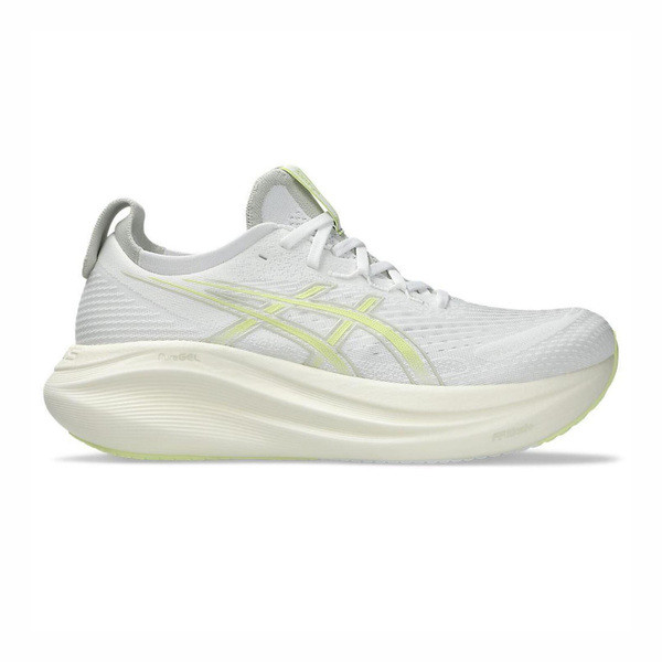 Asics Gel-nimbus 27 男 慢跑鞋 彈力 支撐 緩震 灰白 黃 [1011B958-101], , large