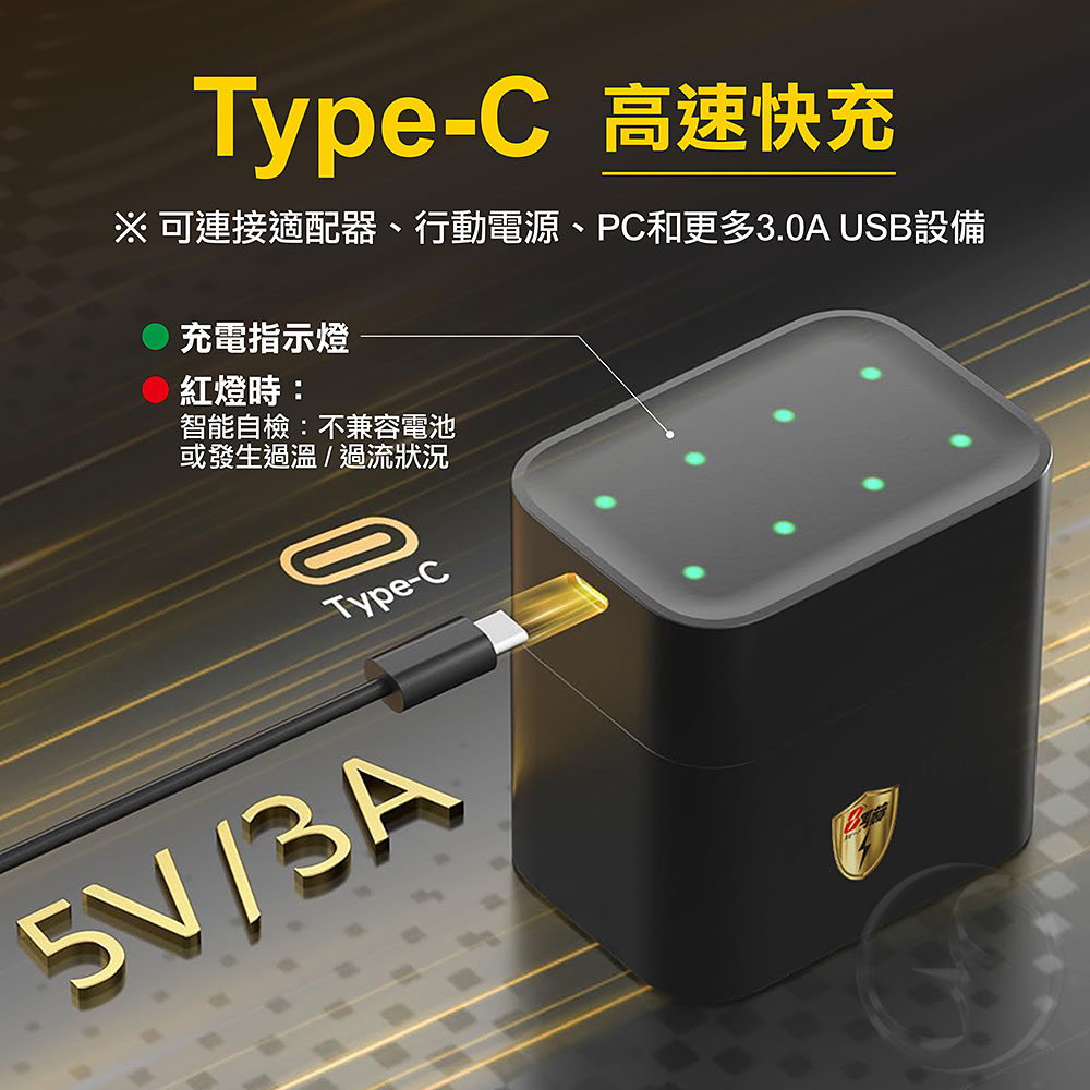 【8馬赫】3號/AA 4號/AAA 1.5V鋰電池 3700mWh 1300mWh 各4入+(3號/4號各4槽)AI隨身收納盒充電器, , large