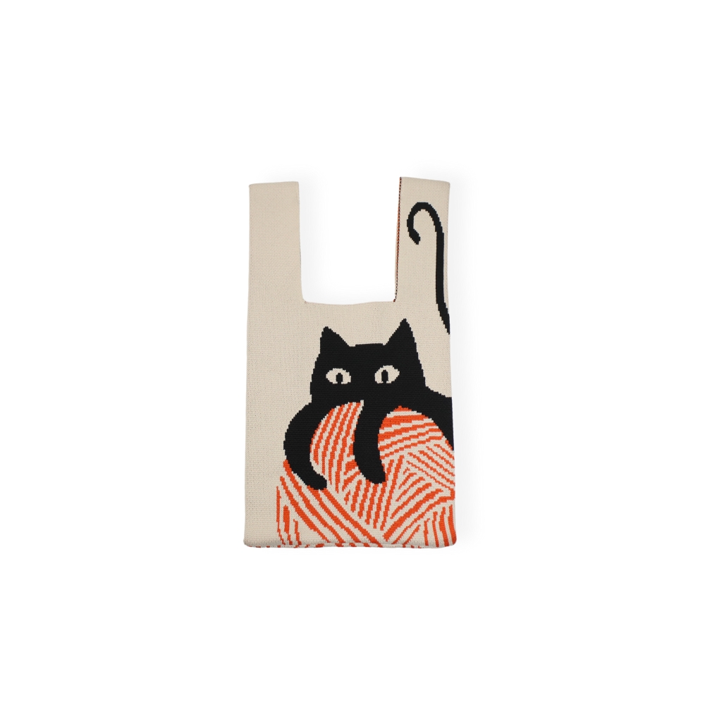 【YUN SELECT】 Knitted handbag, , large