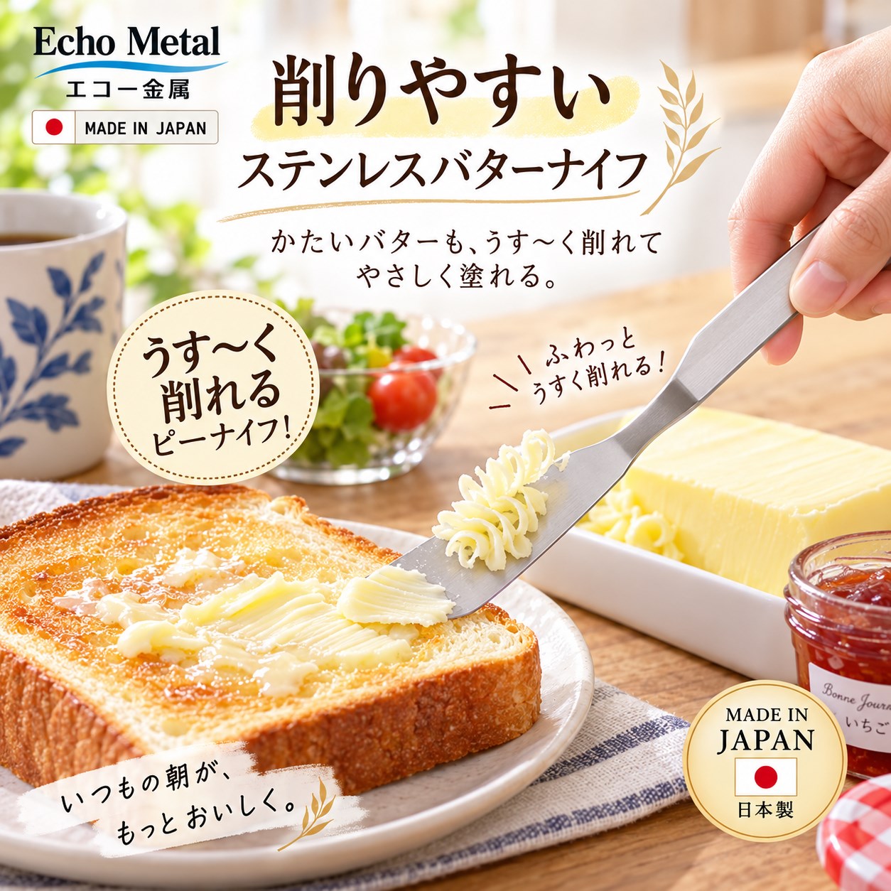【HIYASU日安工坊】不鏽鋼奶油刀, , large