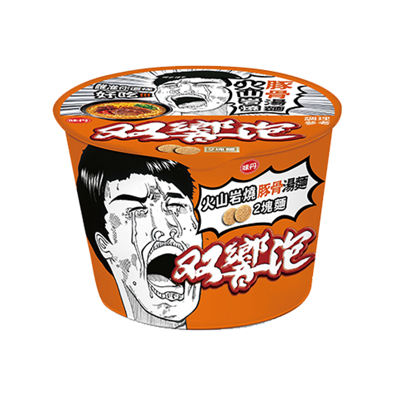 味丹雙響泡火山岩燒豚骨湯麵(桶)110g, , large