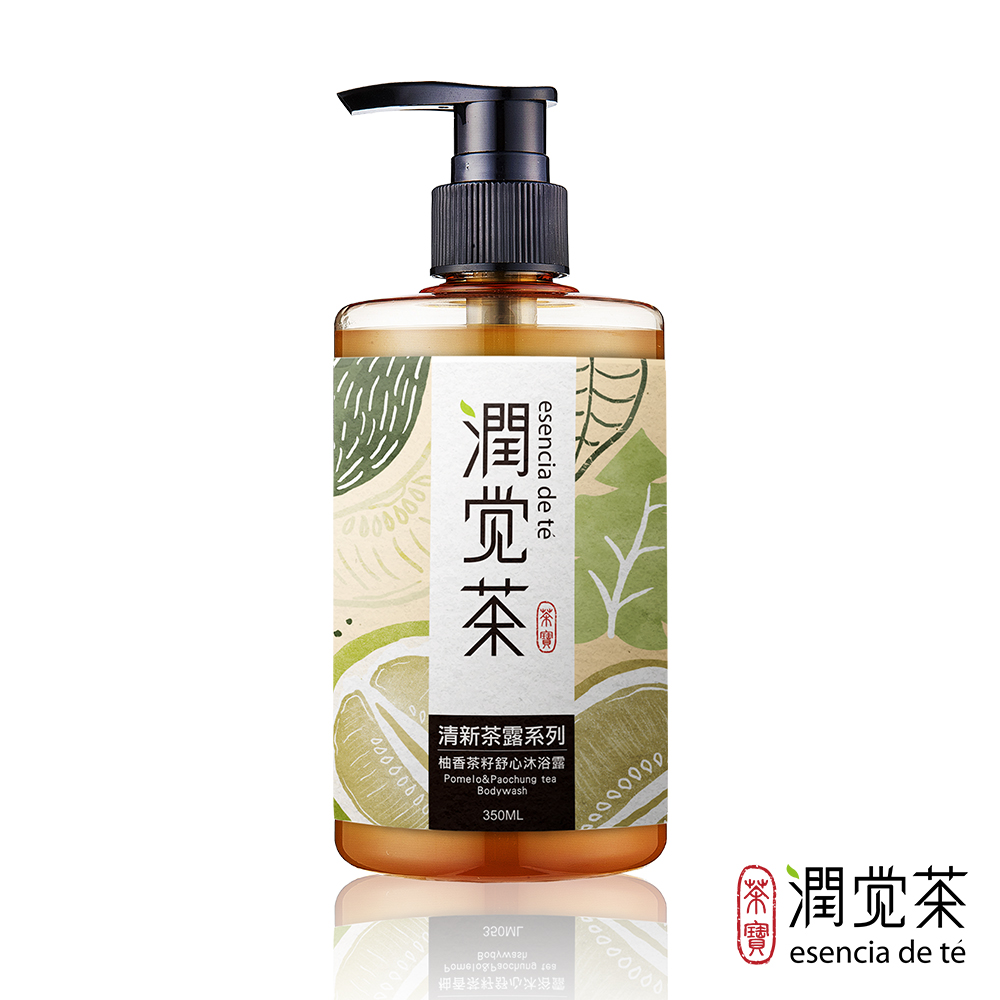 [茶寶]潤覺茶 柚香舒心茶籽沐浴露 350ml, , large