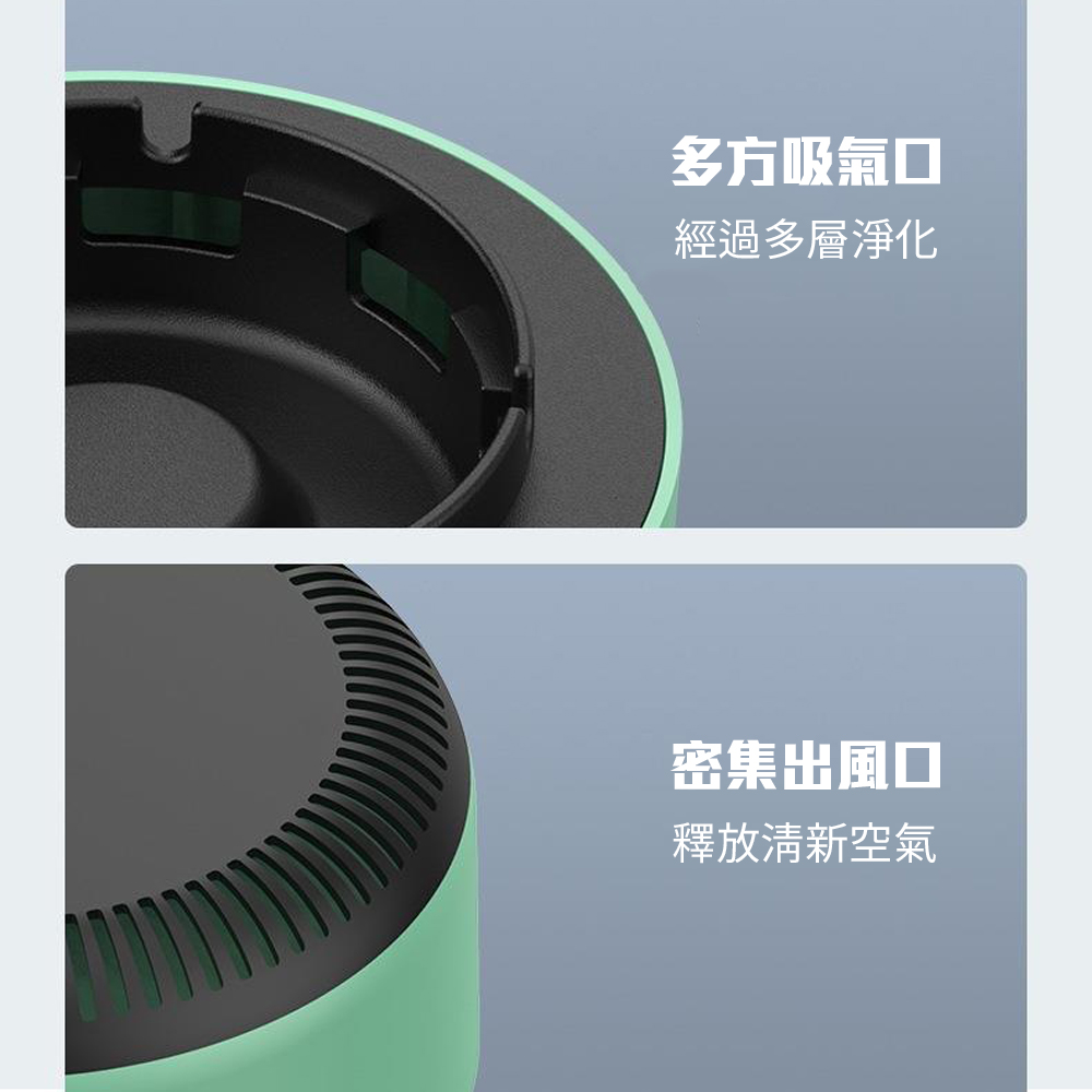 ！是菸灰缸也是空氣清淨機！智能菸灰缸 吸菸吸煙 小型淨化器 一機兩用 多功能 負離子 車用空氣清淨機 清除二手菸 二手煙, , large