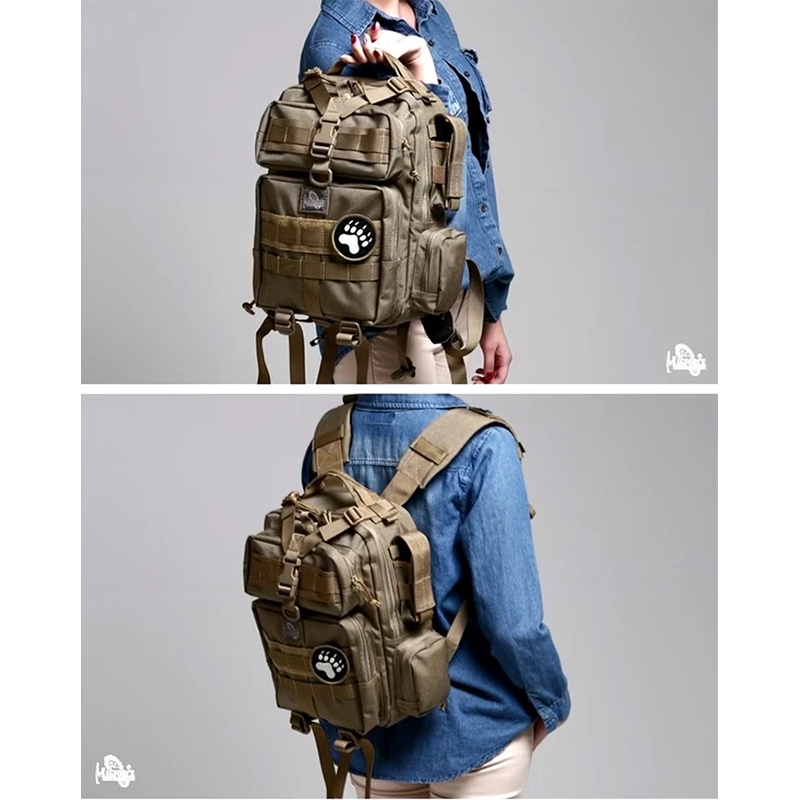 【MAGFORCE】馬蓋先#0529 闊步者小背包 【 1050D 綠色】  軍規背包 後背包 戰術背包 登山背包 台灣製, , large