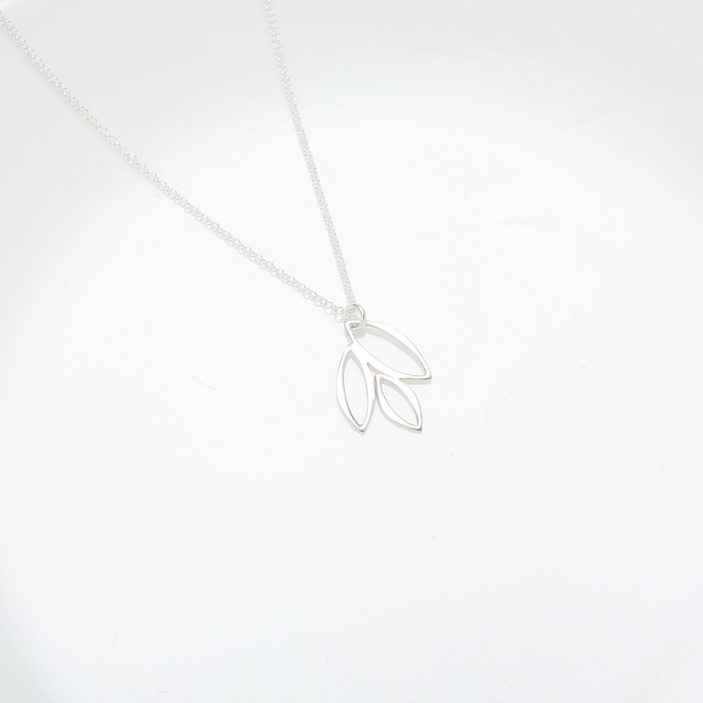 【Angel & Me】Leaves s925 sterling silver necklace Birthday Valentine Day gift, , large