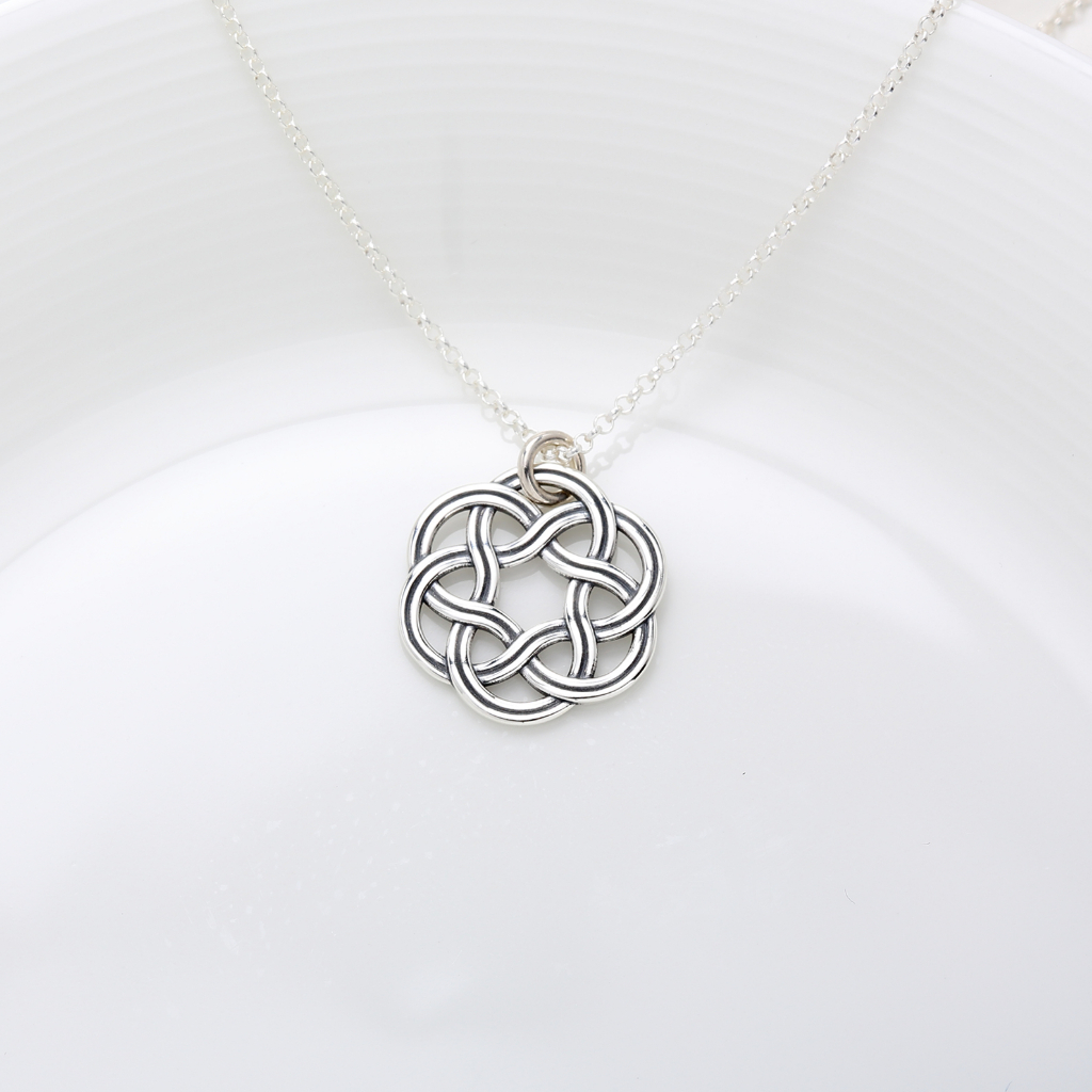 【Angel & Me】Dreamcatcher celtic s925 sterling silver necklace Valentine Day gift, , large