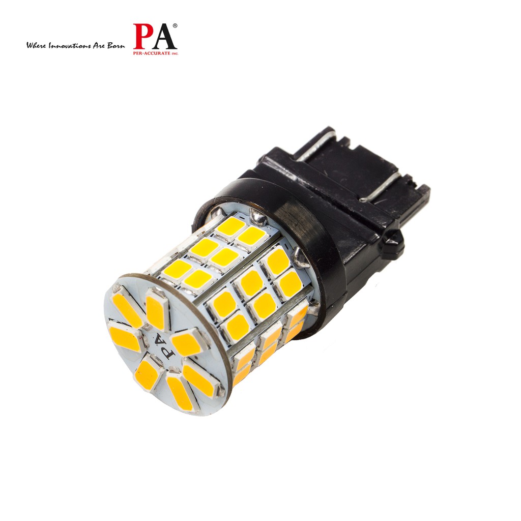 【PA LED】美規 3157 3156 49晶 5630 2835 SMD LED 橘光 黃光 方向燈 日行燈 小燈, , large
