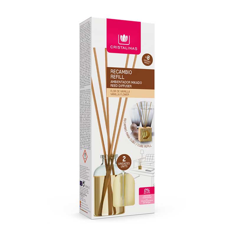 CRISTLINAS WOODEN CUBE AIR REFRESHENER REPLENISH SET- VANILLA, , large