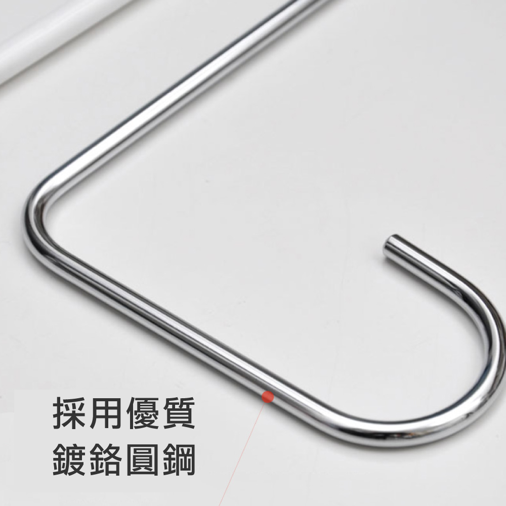 【德國MAWA】德國原裝進口 無痕止滑 多功能雙排褲架33cm 10入/黑 , , large