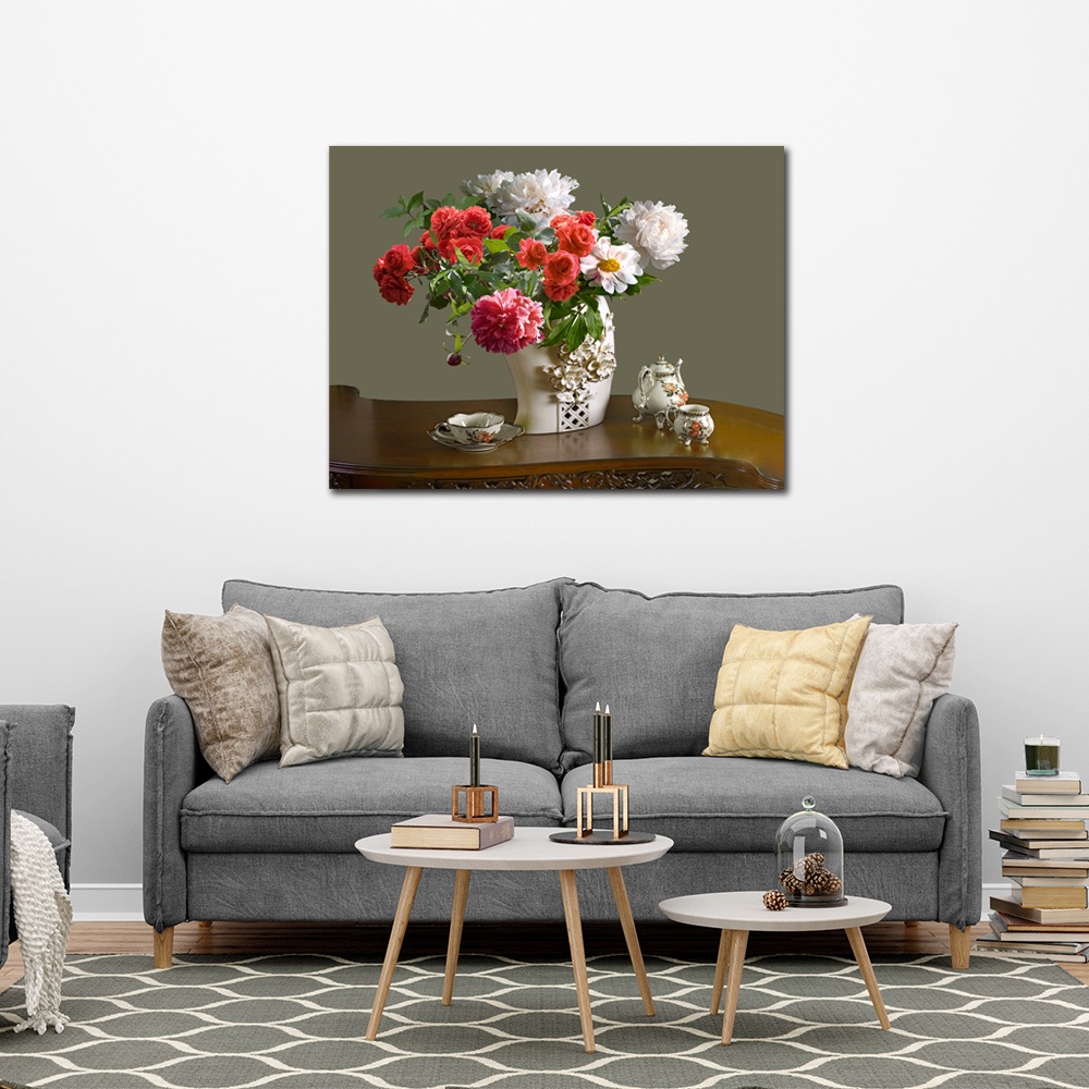 【御畫房】富貴吉祥 國家一級畫師手繪油畫60&times;80cm(VF-153), , large