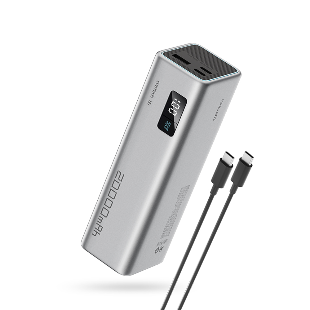 【Wh+CCC】CUKTECH 酷態科 15號SE100W 行動電源 20000mAh (PB200)-灰色, , large
