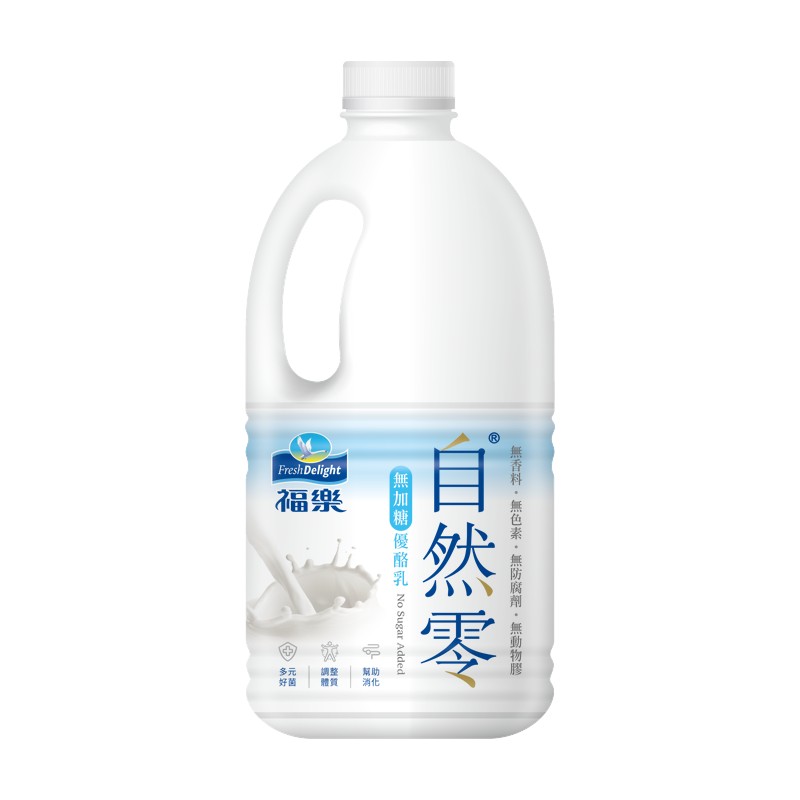 福樂自然零無加糖優酪乳1700ml, , large