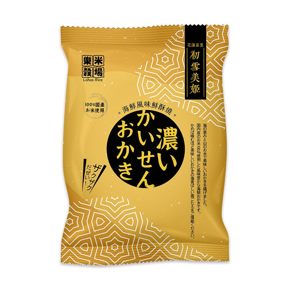 樂米穀場-初雪美姬海鮮風味鮮酥燒55g, , large