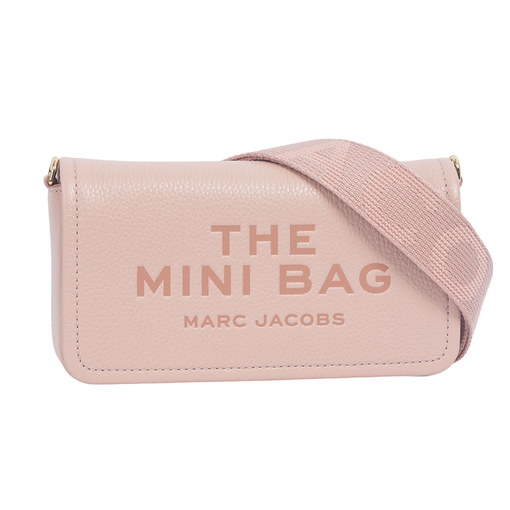 MARC JACOBS 粒面皮革迷你斜背包WOC/手拿包/玫瑰粉, , large