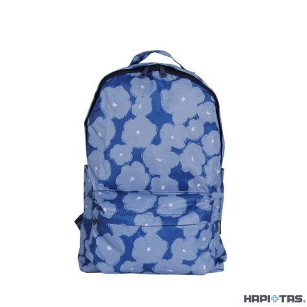 【HAPI+TAS】HAP0112 新型摺疊手提後背包-深藍塗鴉花朵, , large