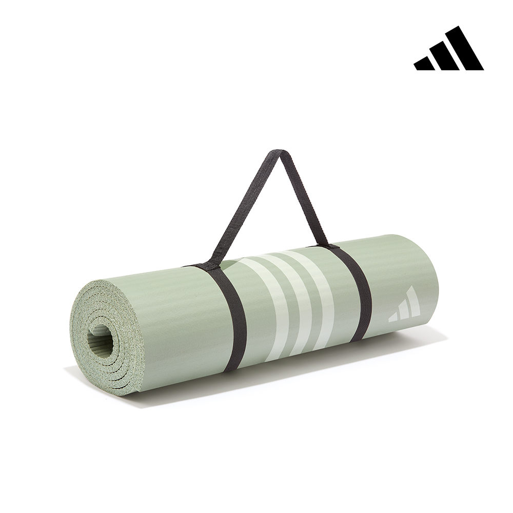 adidas 愛迪達 柔軟防滑瑜珈墊-10mm (附贈背帶), , large