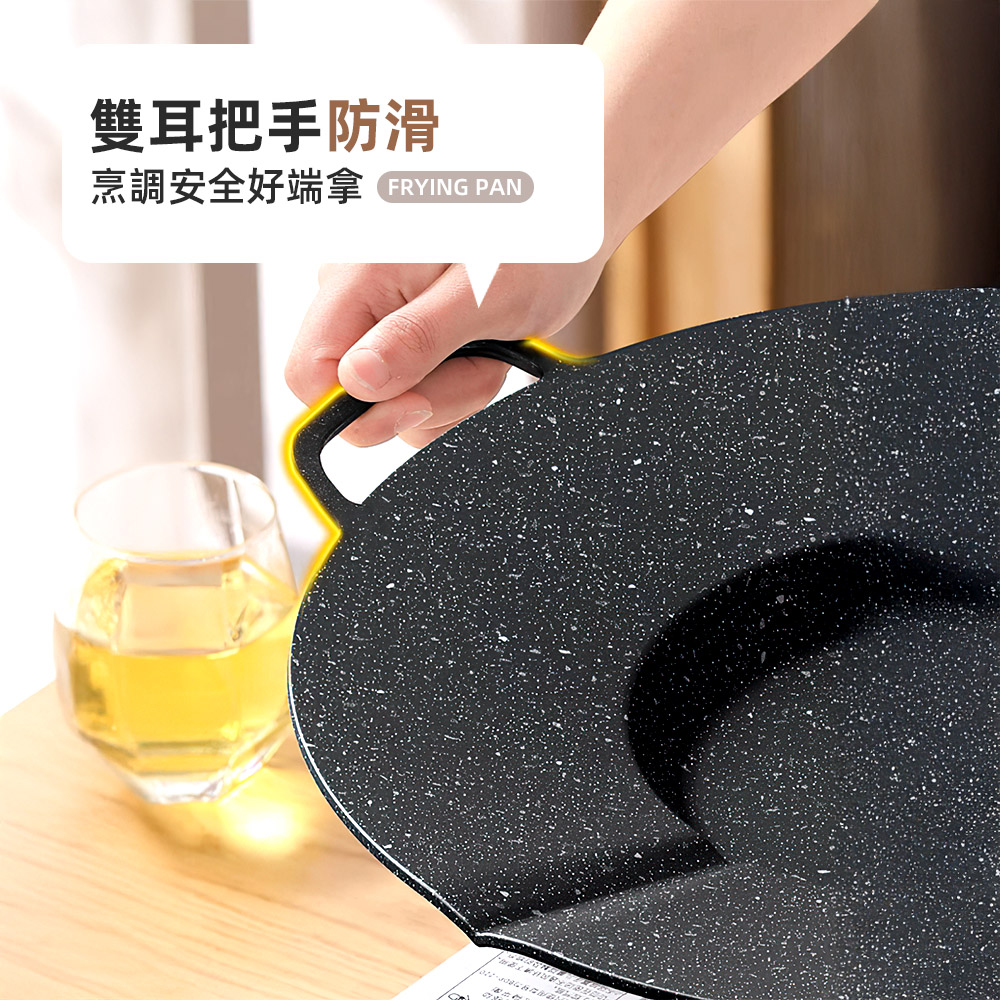 【上手家居】麥飯石不沾分區烤盤-37cm(韓式烤盤/烤肉盤/韓國烤盤/卡式爐烤盤/燒烤盤), , large