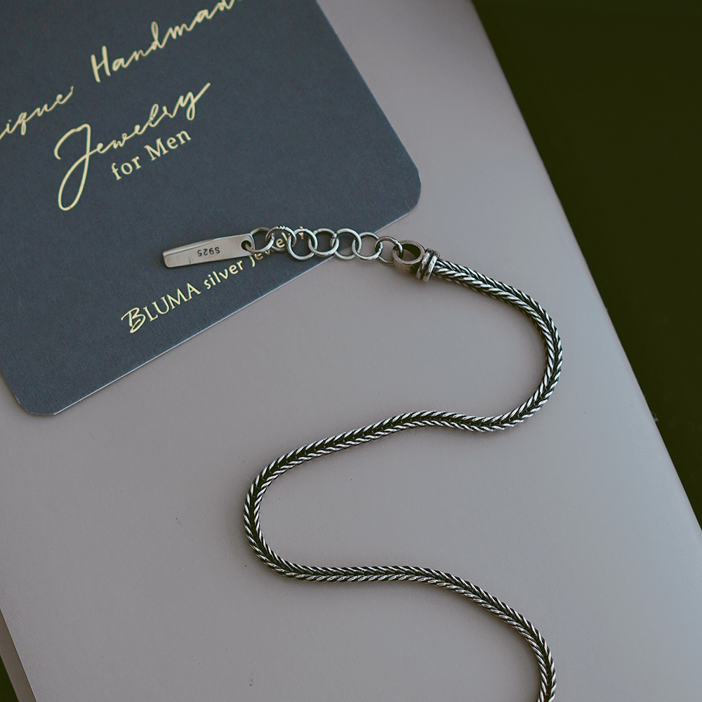 Rice Ear Sterling Silver Bracelet, , large