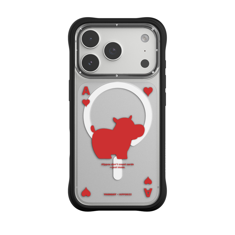 【HIPPORIZZ】iPhone 17 Pro Youngkit Swapit 河馬紅心A矽膠磁吸保護殼, , large