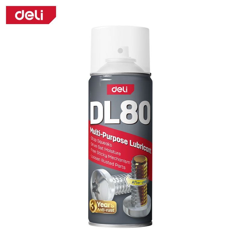 【deli tools】DL80 Professional Long-Lasting Anti-Rust Lubricant Multi-Purpose Penetrating Oil / Rust Remover / Cleaner-450ml, , large