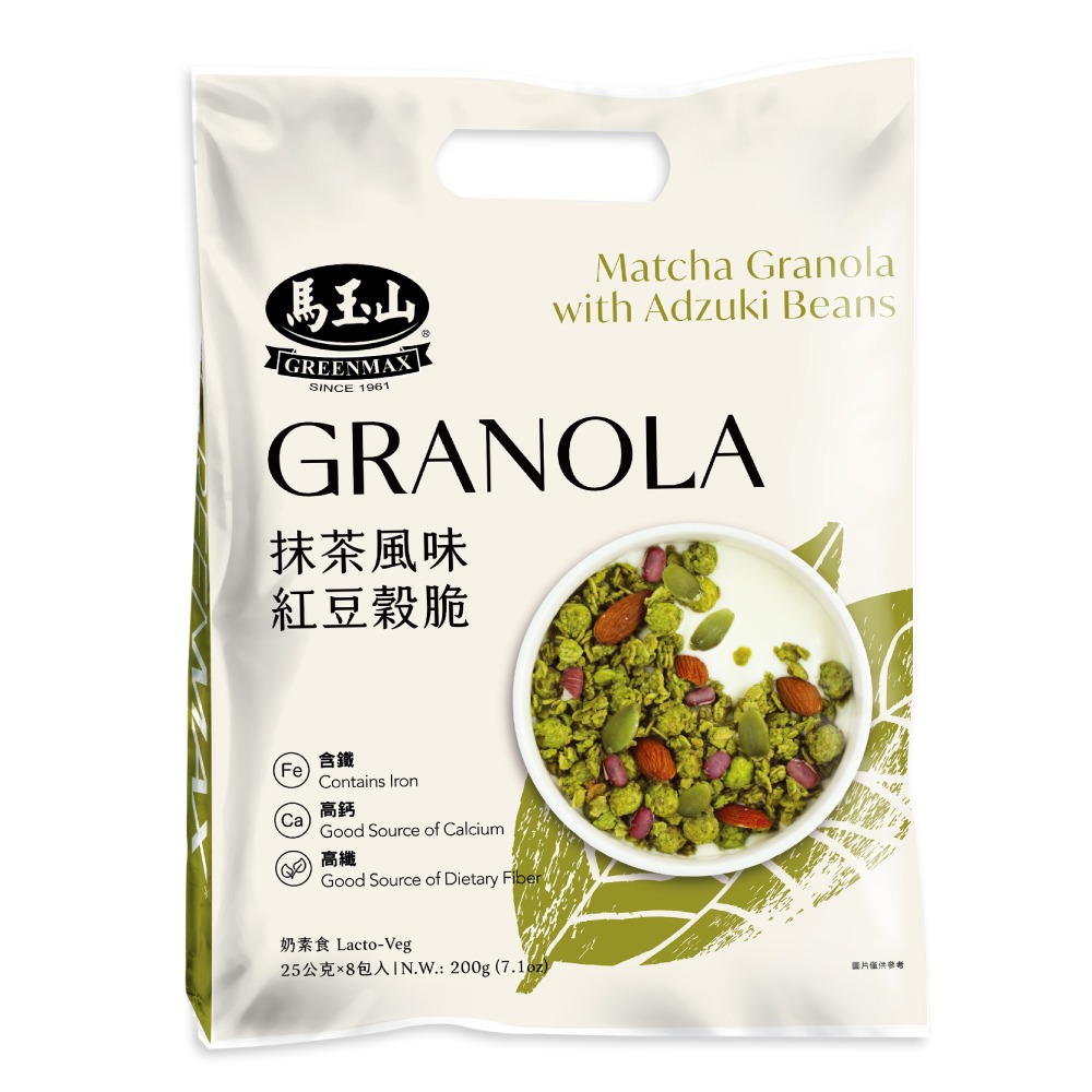 馬玉山抹茶風味紅豆穀脆, , large