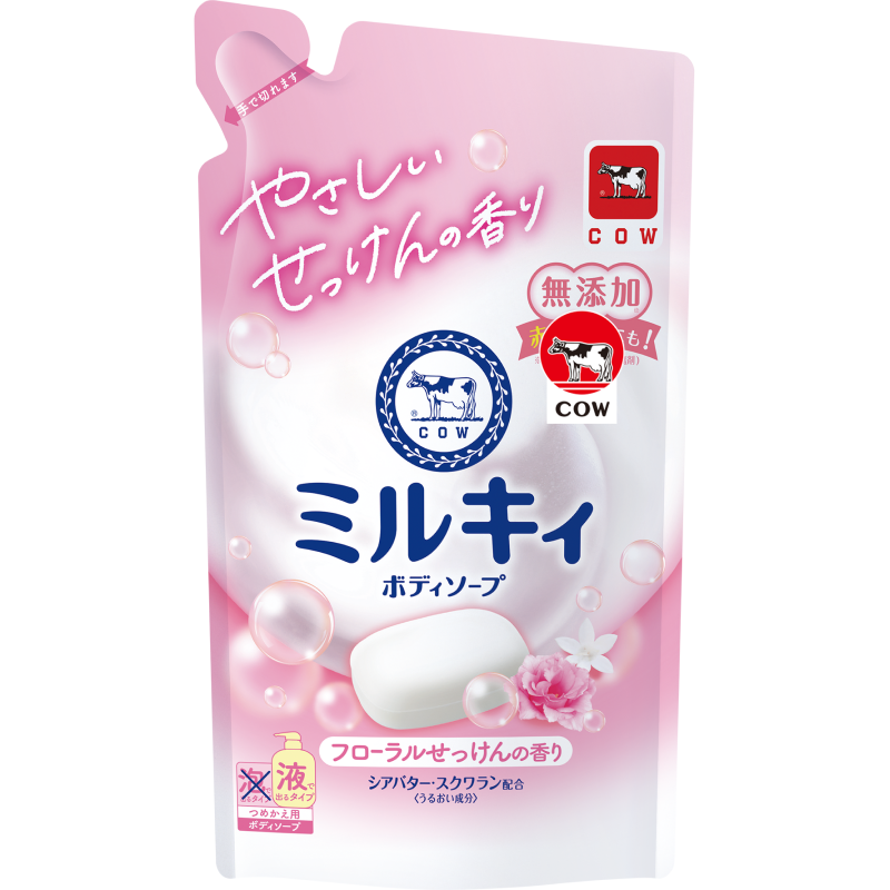 牛乳精華沐浴乳補充包-玫瑰花香型, , large