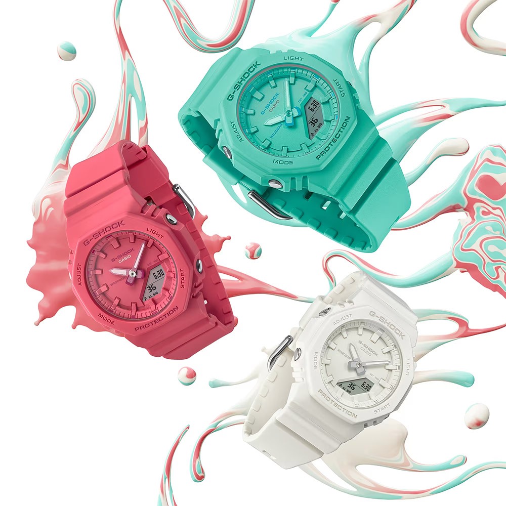 CASIO 卡西歐 G-SHOCK X ITZY 單色美學 八角 女錶 GMA-P2100-2A, , large