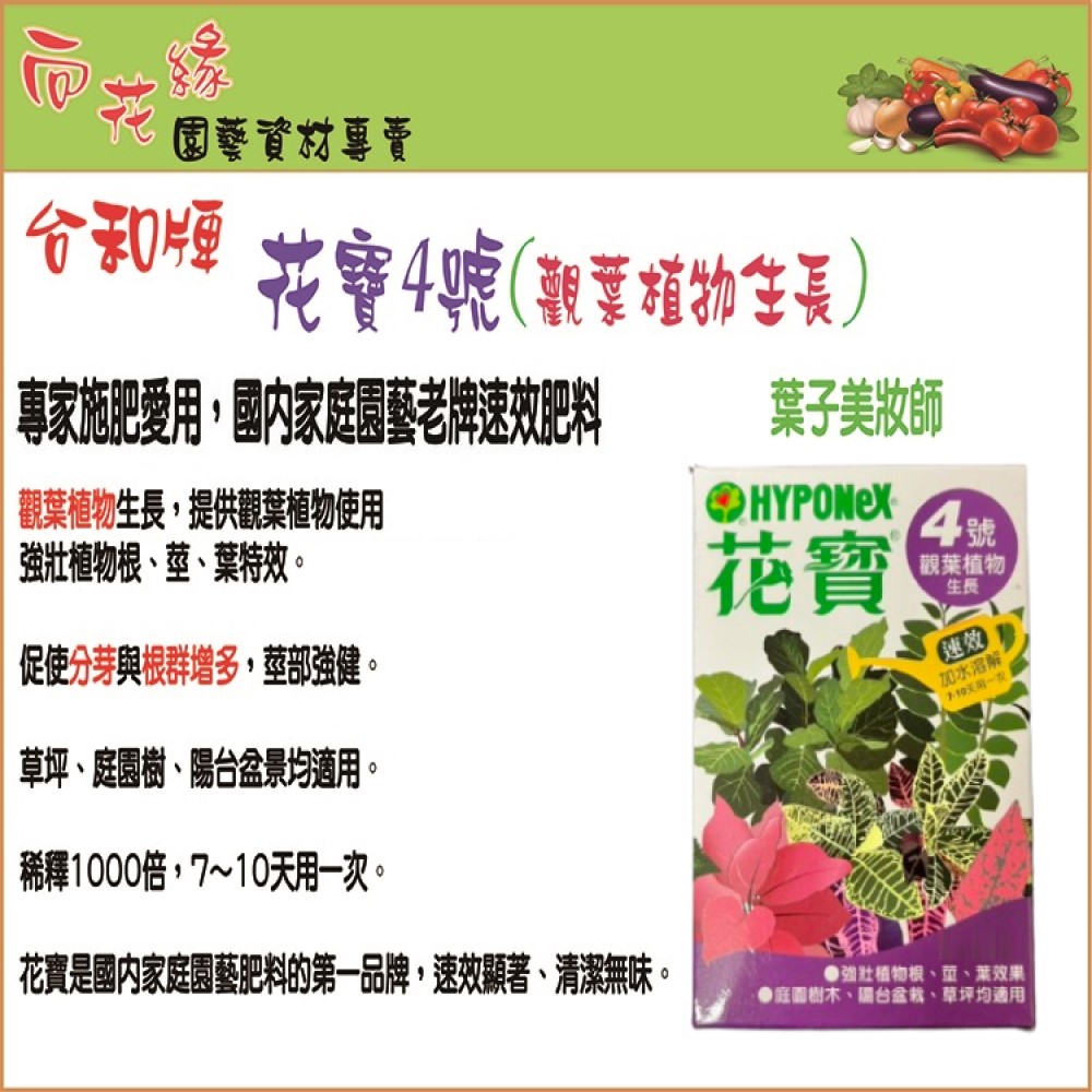 【向花緣】花寶4號 觀葉植物生長 - 400g, , large