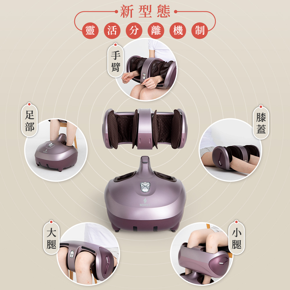 【berest】M303魔膝足360&deg;翻轉美腿機-旭光藍, , large