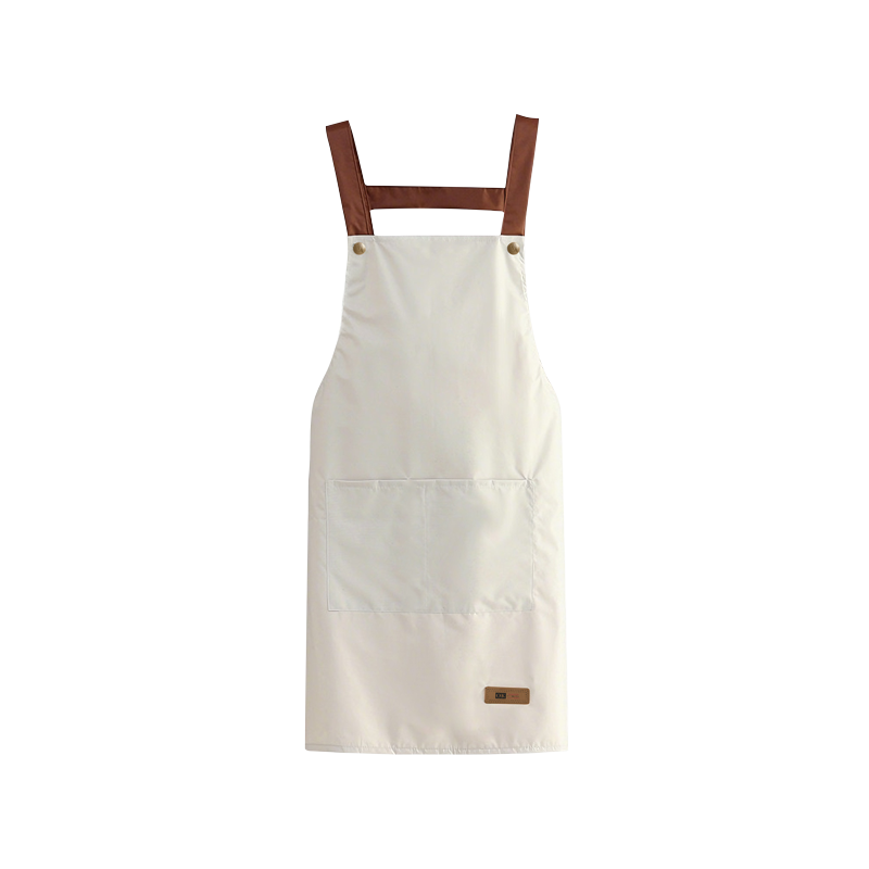 [High-Quality Living] Morandi Double Pocket Waterproof and Oil-Resistant Work Apron | Morandi Apron | Waterproof and Oil-Resistant Work Apron | Work Apron | Double Pocket Apron | Casual Kitchen Apron, , large