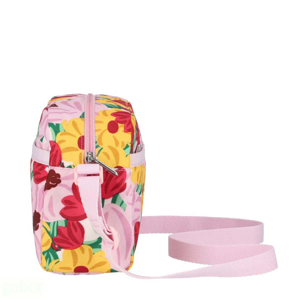 LeSportsac Daniella Crossbody 拉鍊斜背包 側背包 -粉紅花漾, , large